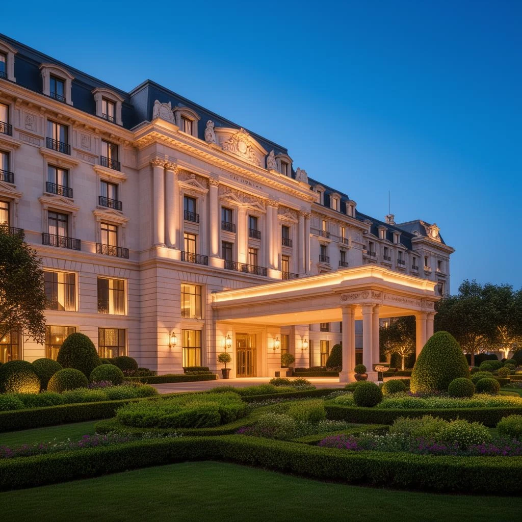Beautiful hotel entrance